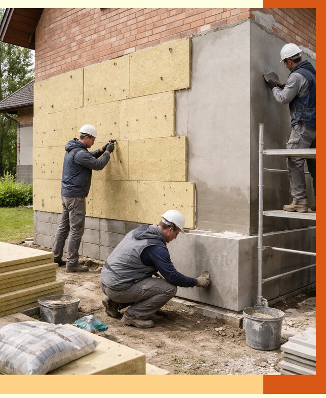 Утепление частного дома в Лабинске под ключ от 8043 руб/м2 — недорого | ТепломастерЛбк