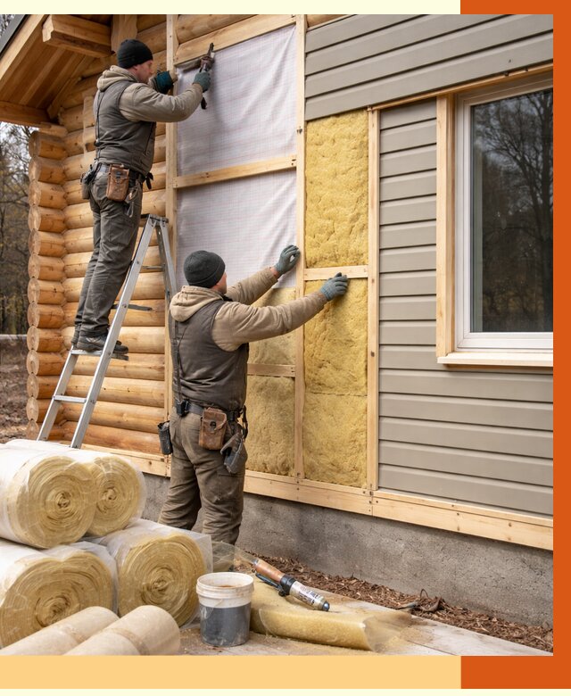 Утепление деревянного дома в Лабинске от 6649 руб./м2 — заказать работы | ТепломастерЛбк