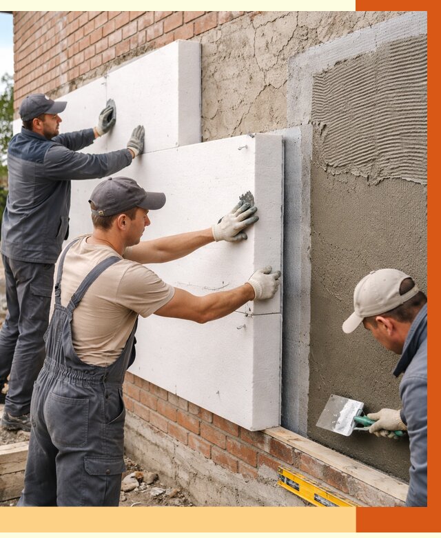 Утепление кирпичного дома в Лабинске от 4504 руб. под ключ | ТепломастерЛбк