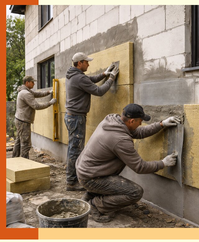 Утепление дома из газобетона в Лабинске качественно и долговечно