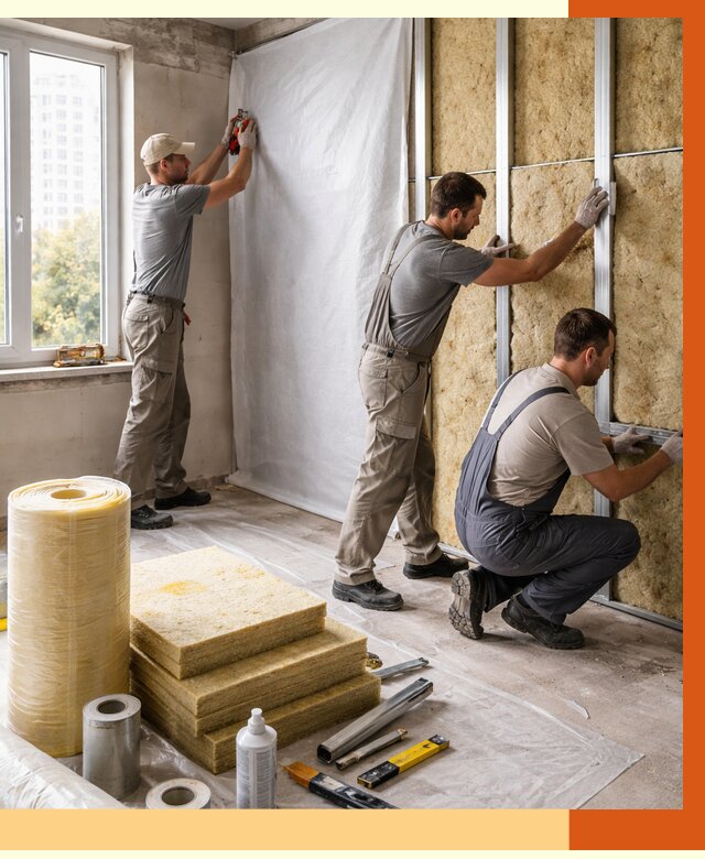 Утепление квартиры в Лабинске от 4826 руб/м2 — утеплить квартиру изнутри и снаружи | ТепломастерЛбк