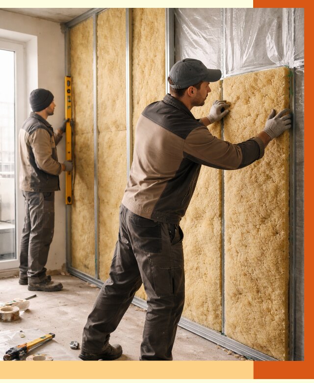 Утепление квартиры изнутри в Лабинске от 4665 руб. за м2 | Проф. работы ТепломастерЛбк