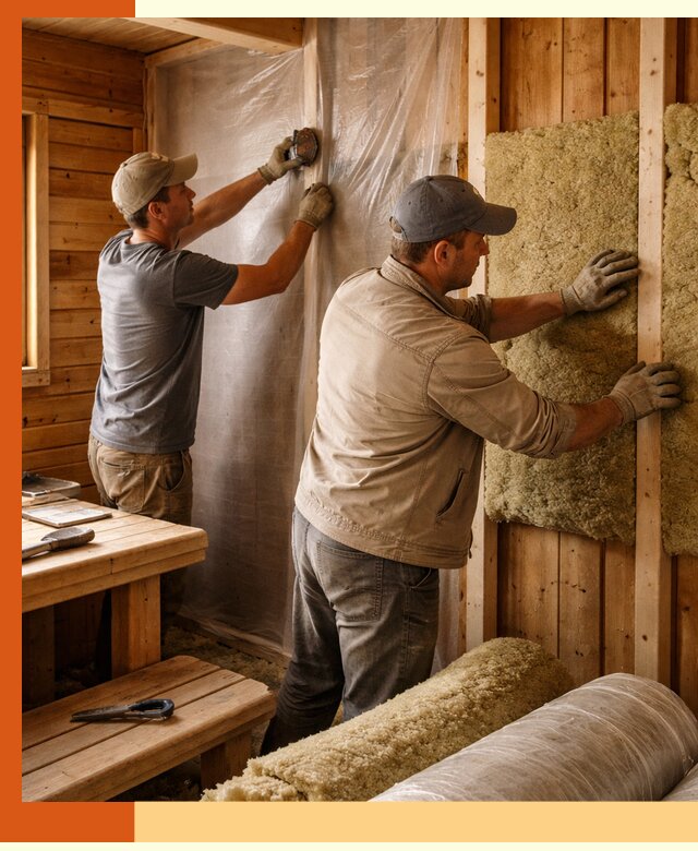 Утепление бани изнутри в Лабинске качественно и недорого