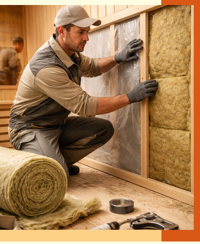 Утепление сауны изнутри в Лабинске от 6971 руб. за м2 | ППУ, под ключ — ТепломастерЛбк