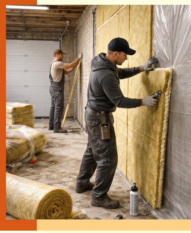 Утепление гаража под ключ в Лабинске — все виды теплоизоляции