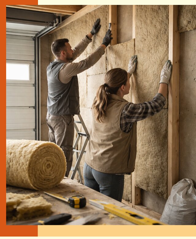 Утепление гаража изнутри в Лабинске: быстро и надежно