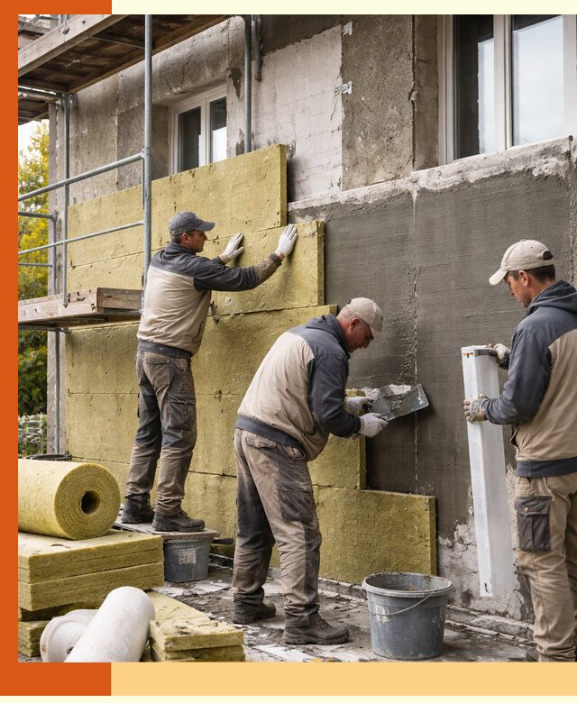 Утепление фасада зданий и домов в Лабинске