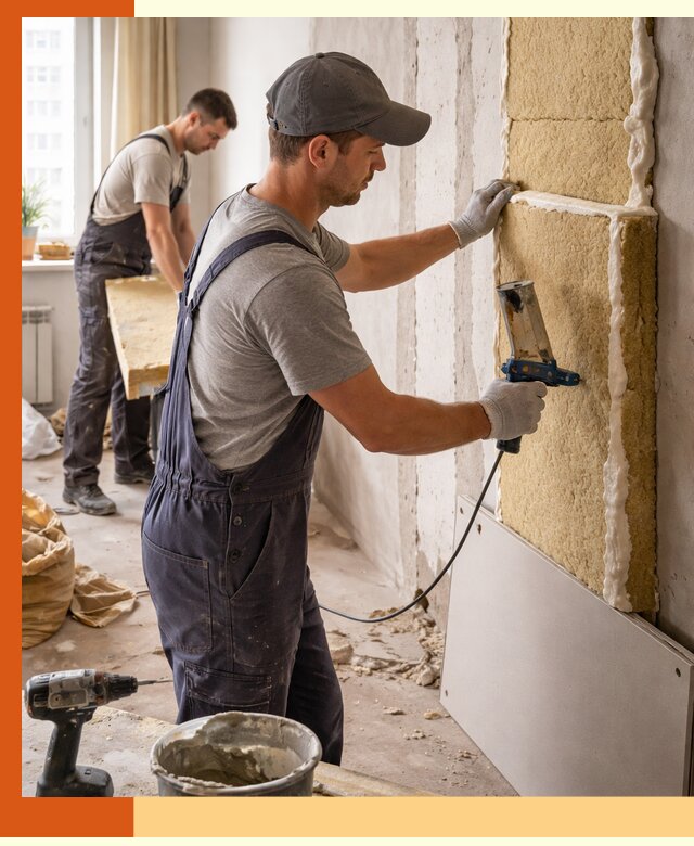 Утепление стен изнутри в Лабинске — качественно и эффективно