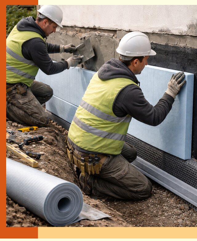 Утепление фундамента снаружи в Лабинске — профессиональная теплоизоляция