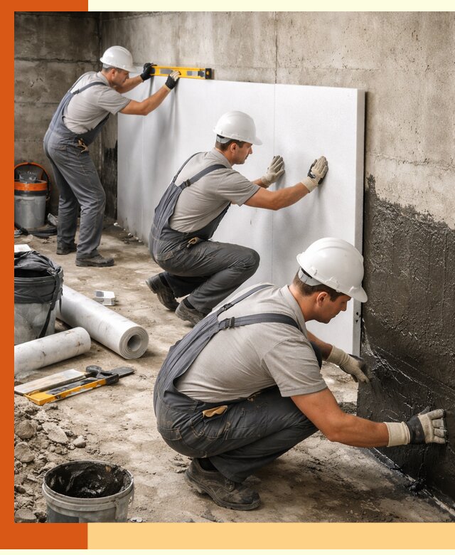 Утепление фундамента изнутри профессионально в Лабинске