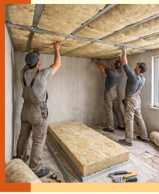 Утепление потолка в Лабинске — тепло и без сквозняков