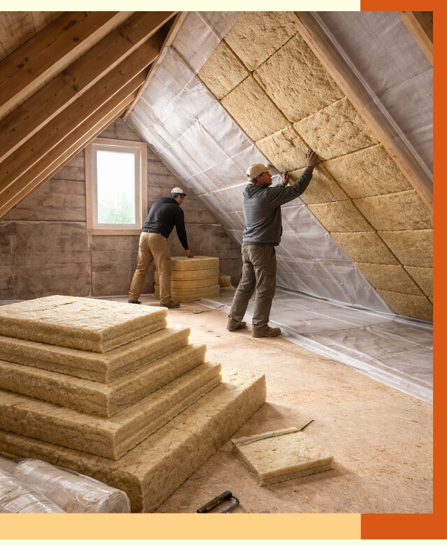 Утепление мансарды в Лабинске от 2681 руб/м2 — комплексно и под ключ | ТепломастерЛбк