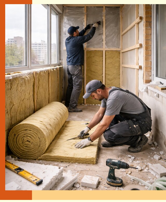 Утепление балкона под ключ в Лабинске качественно и быстро