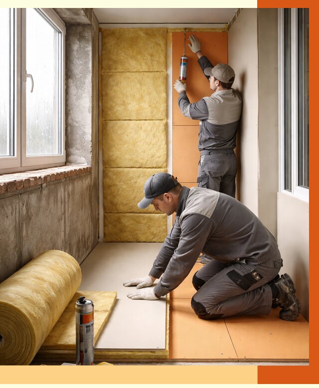 Утепление лоджии под ключ в Лабинске от 6971 руб/м2 — комплексное решение | ТепломастерЛбк