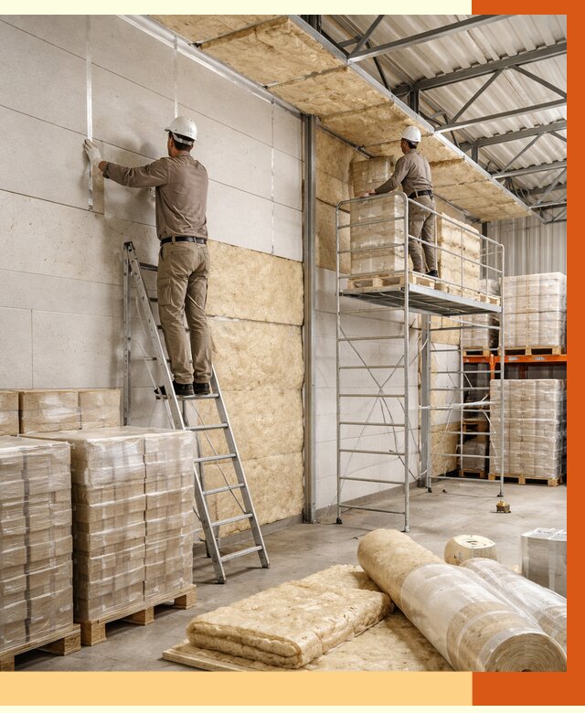 Утепление склада готовой продукции в Лабинске от 2091 руб./м2 — комплексно | ТепломастерЛбк