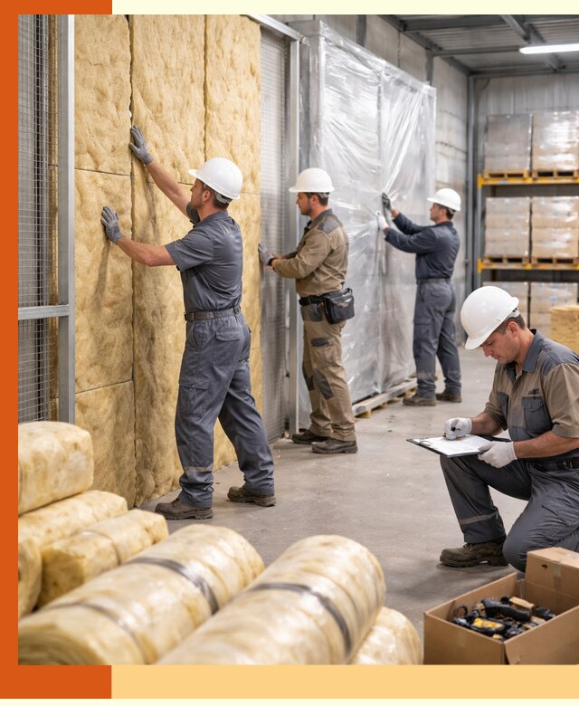 Утепление склада готовой продукции в Лабинске качественно и быстро