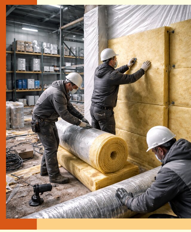 Утепление склада химсырья в Лабинске: безопасная и эффективная изоляция