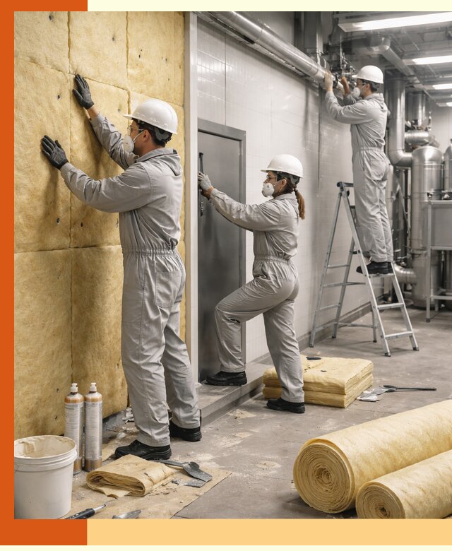 Утепление пищевого цеха под ключ в Лабинске