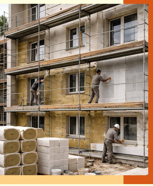 Утепление гостиницы в Лабинске от 7721 руб./м2 — комплексно, ППУ, под ключ | ТепломастерЛбк