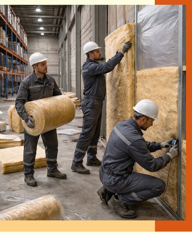 Утепление логистического центра в Лабинске от 4826 руб/м² под ключ | ТепломастерЛбк