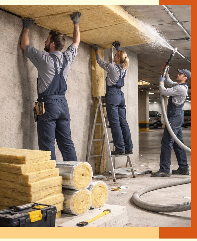 Утепление паркинга в Лабинске от 7292 руб./м2 — работы под ключ | ТепломастерЛбк