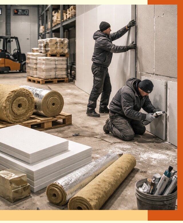 Утепление холодного склада в Лабинске от 9115 руб/м2 — комплексное под ключ | ТепломастерЛбк