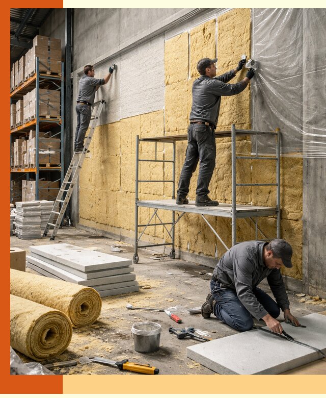 Утепление холодного склада под ключ в Лабинске