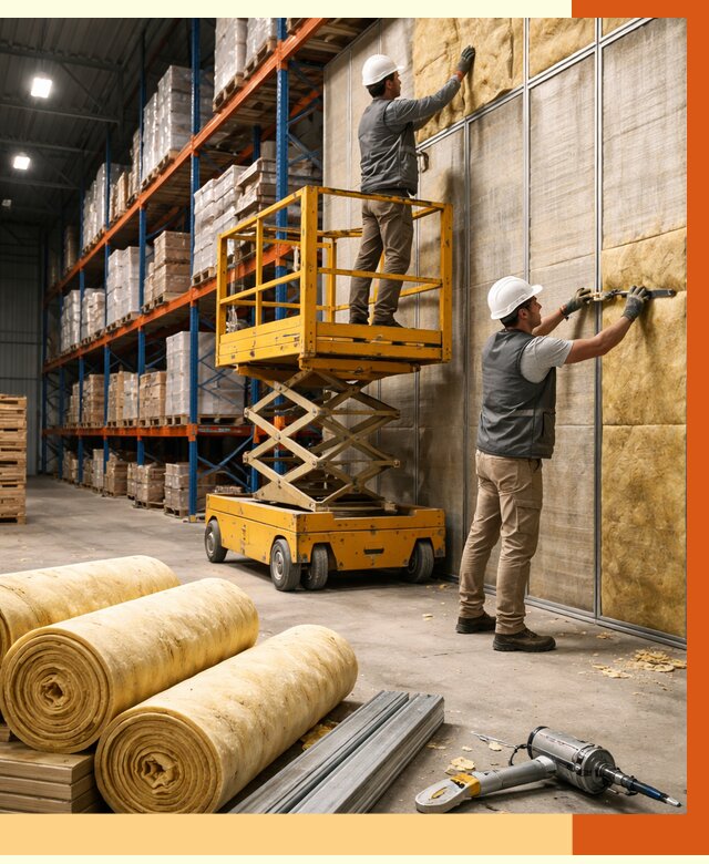 Утепление торгового склада в Лабинске от 3432 руб/м2 — комплексно и под ключ | ТепломастерЛбк