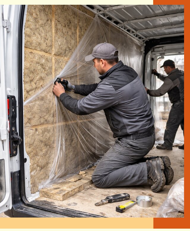 Утепление фургона в Лабинске от 17695 руб/м2 — утепление фургона ППУ и кузова | ТепломастерЛбк