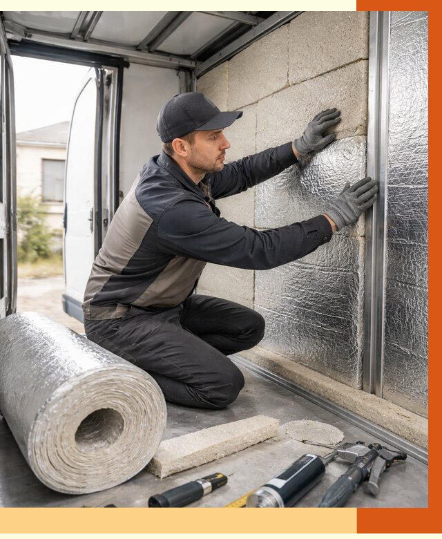 Утепление фургона рефрижератора в Лабинске от 13405 руб./м² под ключ | ТепломастерЛбк