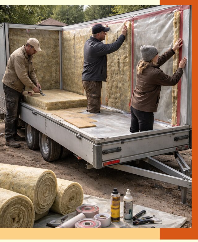 Утепление прицепа в Лабинске под ключ от 13405 руб. — комплекс от ТепломастерЛбк