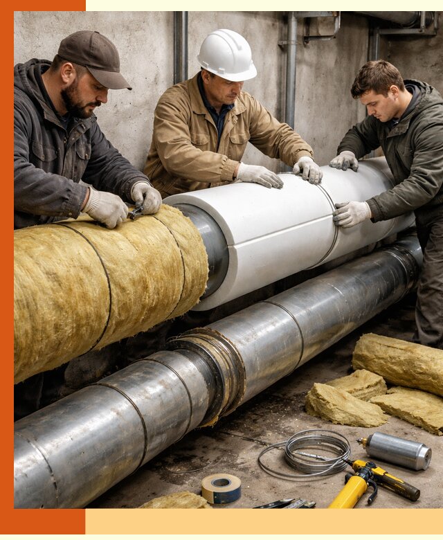 Утепление трубопровода в Лабинске с гарантией энергоэффективности