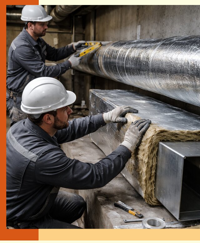 Профессиональное утепление воздуховодов и теплоизоляция в Лабинске