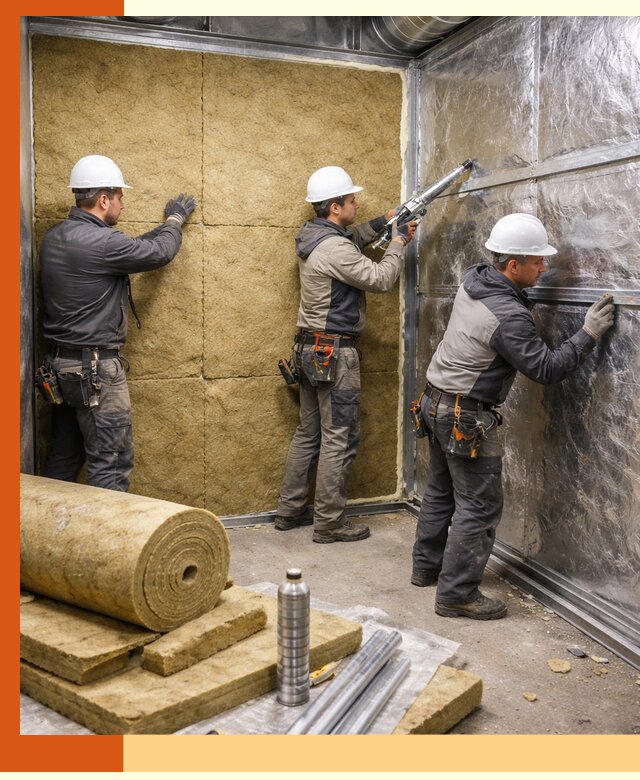 Утепление венткамеры в Лабинске — качественная теплоизоляция и шумопоглощение