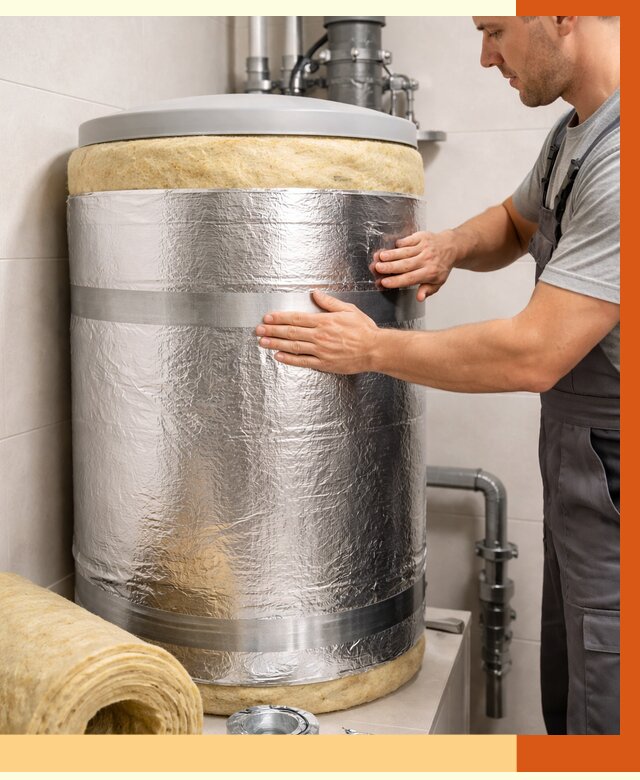 Утепление бойлера в Лабинске от 4826 руб. под ключ | Утепление ППУ | ТепломастерЛбк