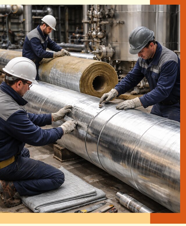 Утепление технологического оборудования в Лабинске от 4504 руб. за м2 | ТепломастерЛбк