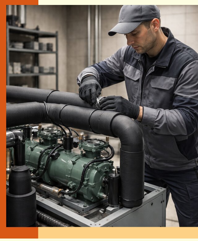 Утепление холодильного агрегата и теплоизоляция в Лабинске