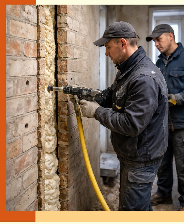 Межстеновое утепление пенополиуретаном в Лабинске