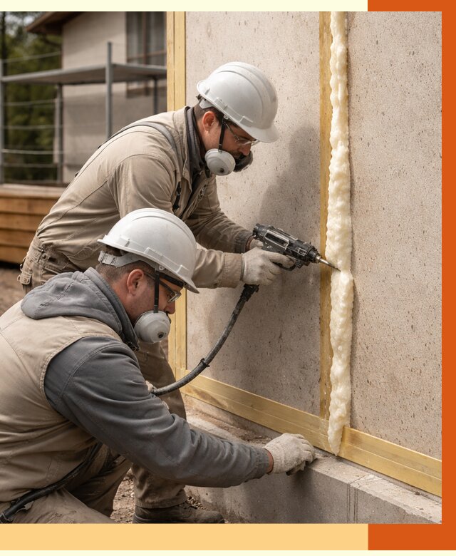 Утепление сип панелей ППУ в Лабинске от 5148 руб. под ключ | ТепломастерЛбк