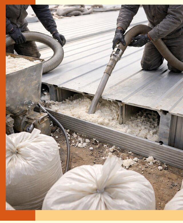 Заполнение пустот кровельных панелей пенными и мокрыми герметиками в Лабинске