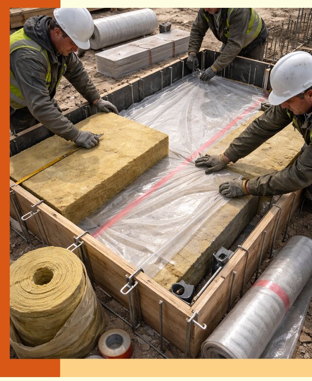 Теплоизоляция опалубки для строительства в Лабинске