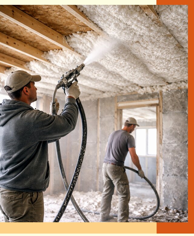 Утепление пеноизолом в Лабинске от 1716 руб./м2 под ключ | ТепломастерЛбк