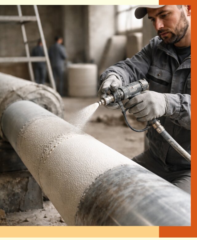 Утепление труб жидкой теплоизоляцией в Лабинске от 8043 руб. под ключ | ТепломастерЛбк