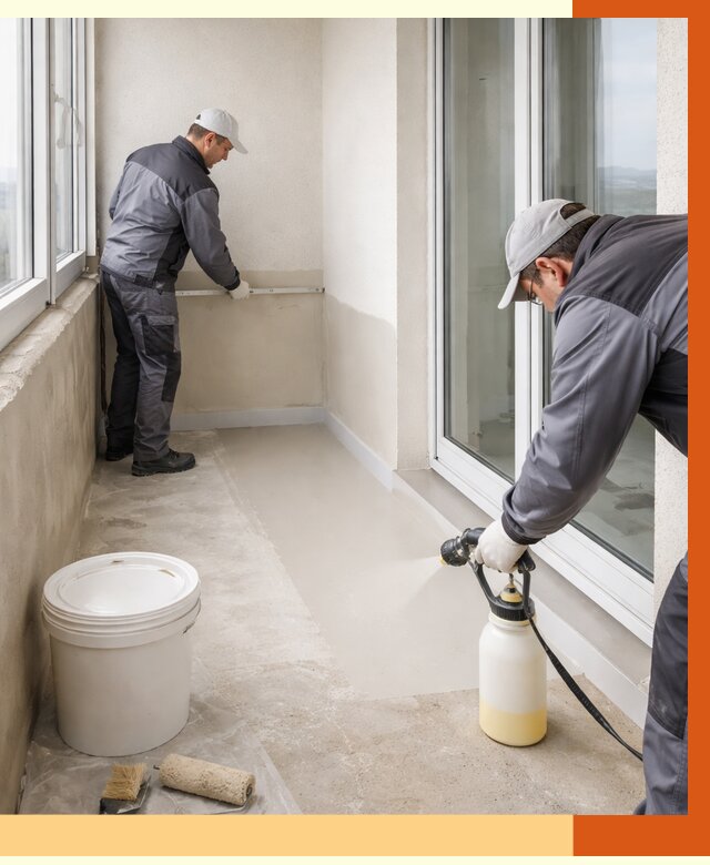 Утепление балкона жидкой теплоизоляцией в Лабинске от 6166 руб./м2 | ТепломастерЛбк