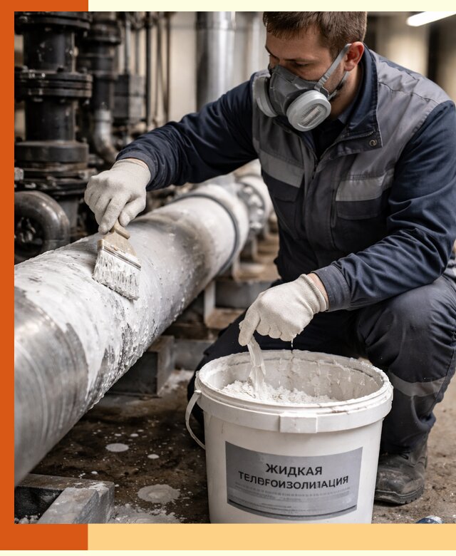 Утепление оборудования жидкой теплоизоляцией в Лабинске
