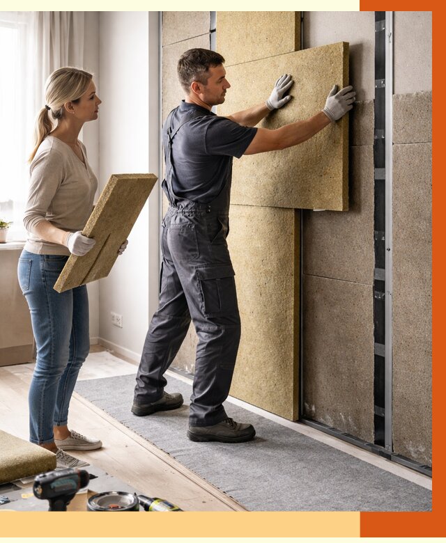 Профессиональная шумоизоляция квартиры в Лабинске от 8043 руб. за м2 | ТепломастерЛбк