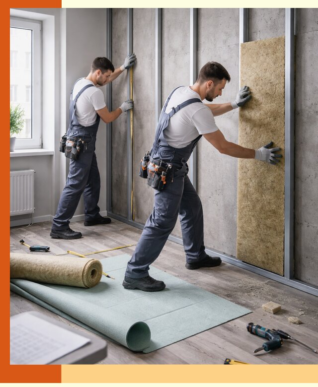 Шумоизоляция квартиры под ключ в Лабинске — профессионально и гарантированно