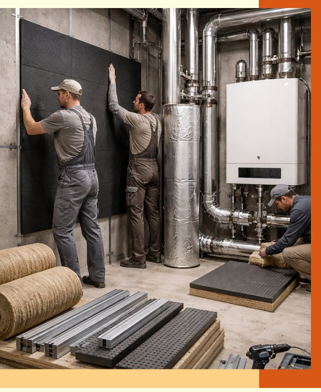 Шумоизоляция котельной в Лабинске от 6971 руб. под ключ | Профессиональная звукоизоляция — ТепломастерЛбк