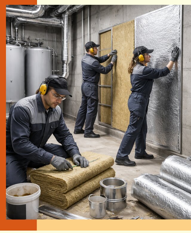 Шумоизоляция котельной в Лабинске: профессиональный монтаж и материалы