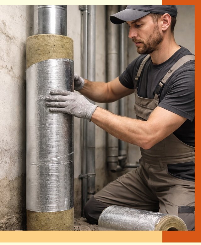 Шумоизоляция труб в Лабинске от 1287 руб. — шумоподавление и звукоизоляция труб | ТепломастерЛбк